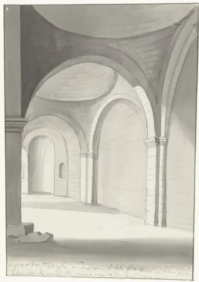 Interieur van antieke tempel gelegen ten oosten van Gallipoli