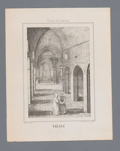 Interieur van de abdijkerk van Sénanque