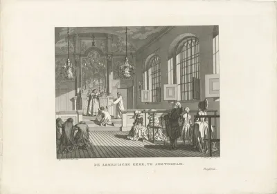 Interieur van de Armeense Kerk in Amsterdam