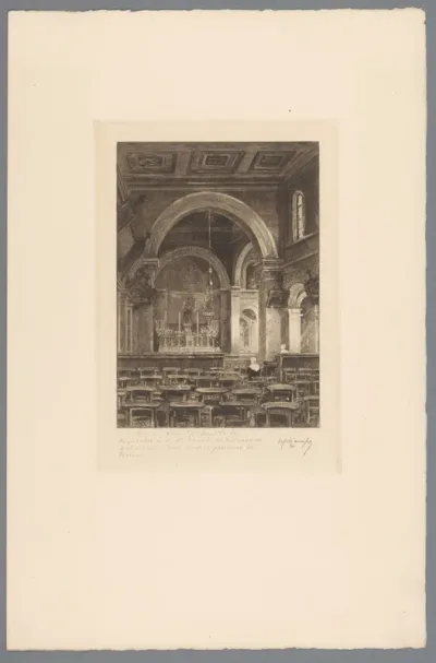 Interieur van de Chapelle Hospitalières de St. Thomas de Villeneuve