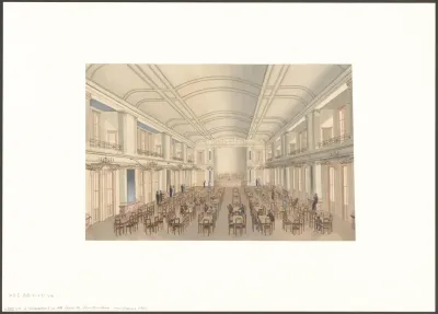Interieur van de concertzaal bij het Wertheimpark