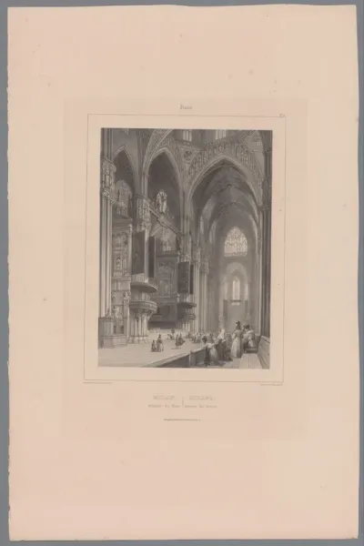 Interieur van de Dom van Milaan