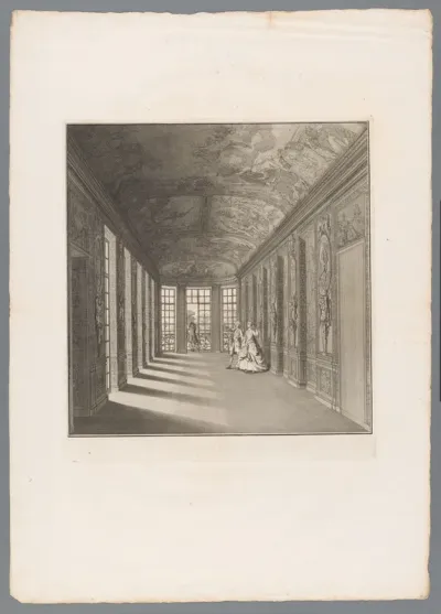 Interieur van de Galerij van Hercules in het Hôtel Lambert