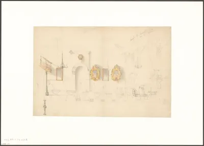 Interieur van de Grand Salon van Grader