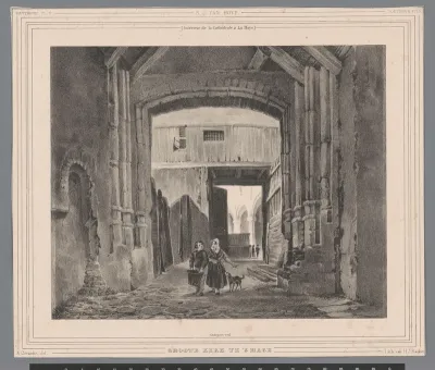 Interieur van de Grote Kerk te Den Haag