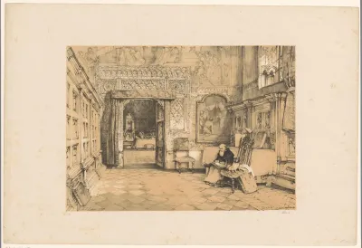 Interieur van de kapittelzaal in de kathedraal van Toledo