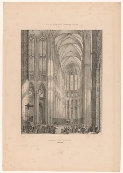 Interieur van de kathedraal van Beauvais
