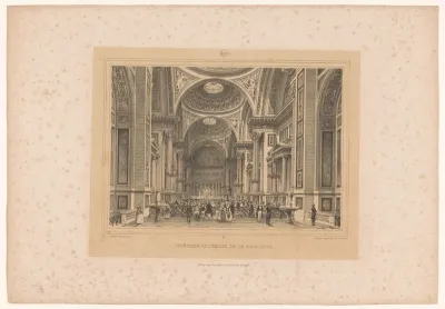 Interieur van de kerk La Madeleine