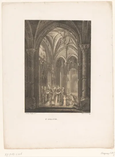Interieur van de kerk Saint Guillaume te Straatsburg
