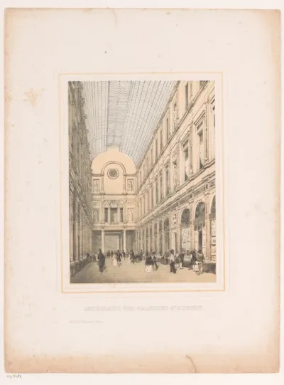 Interieur van de koninklijke Sint-Hubertusgalerijen te Brussel