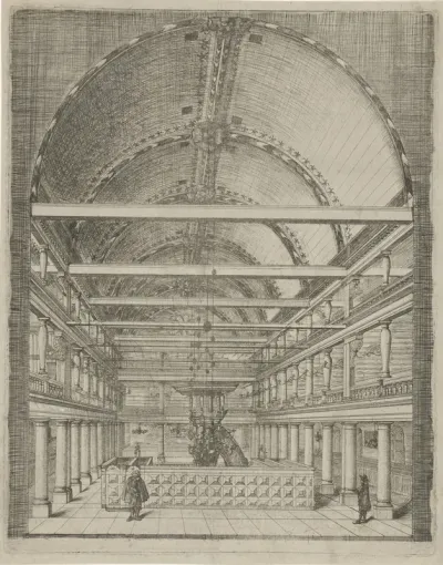 Interieur van de Lutherse Kerk van Amsterdam