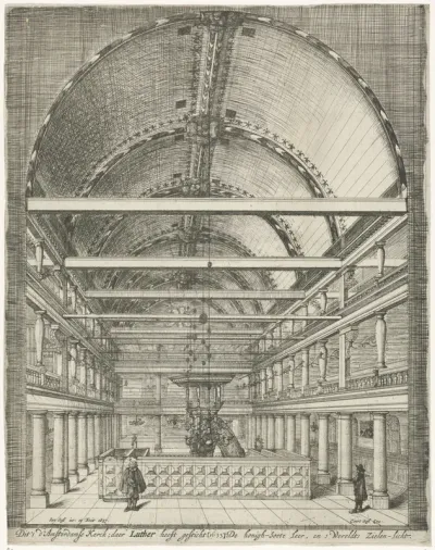 Interieur van de Lutherse Kerk van Amsterdam