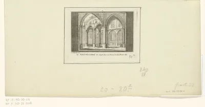 Interieur van de Nieuwe Kerk te Amsterdam na de brand van 1645