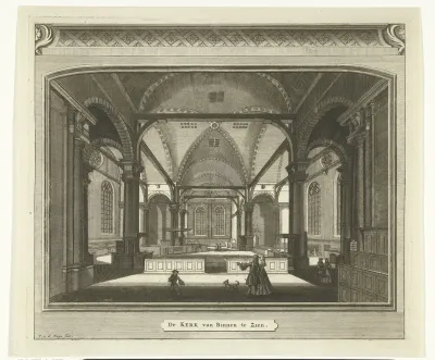 Interieur van de Noorderkerk te Amsterdam