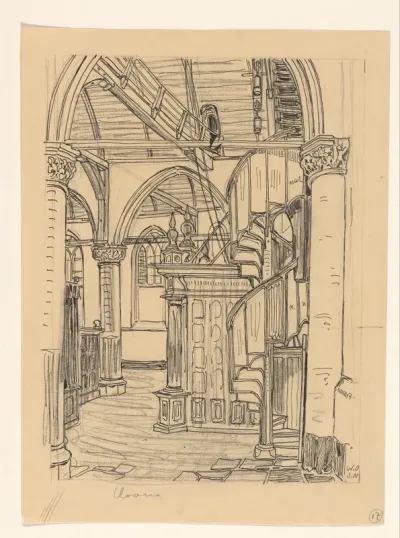 Interieur van de Noorderkerk te Hoorn