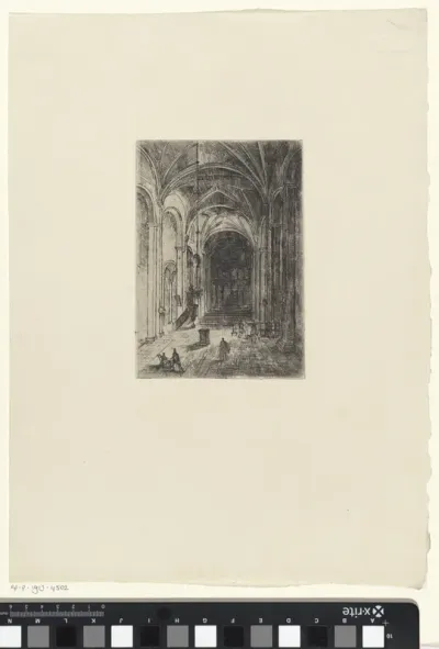 Interieur van de Onze-Lieve-Vrouwe-Basiliek te Maastricht