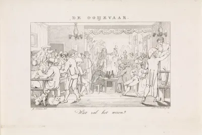 Interieur van de Ooyevaar in Amsterdam