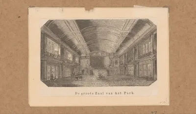 Interieur van de Parkzaal in Amsterdam