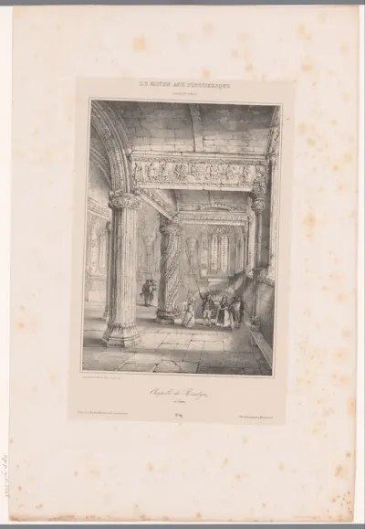 Interieur van de Rosslyn Chapel in Schotland