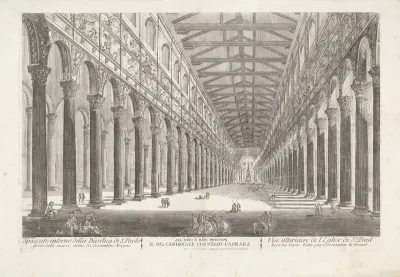 Interieur van de S. Paolo fuori le Mura