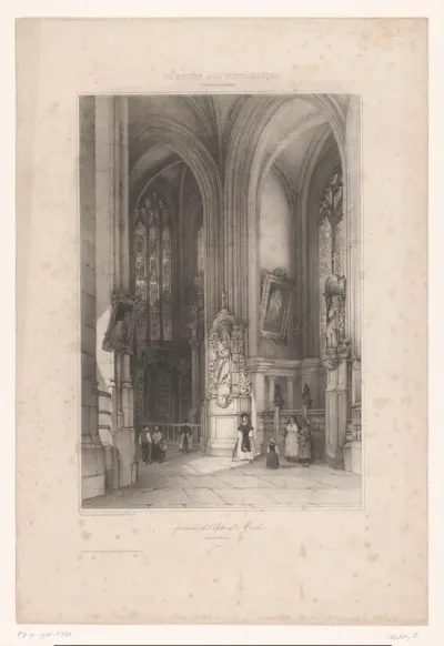 Interieur van de Saint-Maclou te Rouen