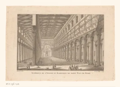 Interieur van de San Paolo te Rome
