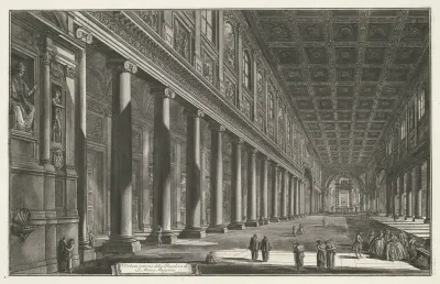 Interieur van de Santa Maria Maggiore te Rome