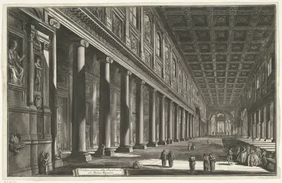 Interieur van de Santa Maria Maggiore te Rome