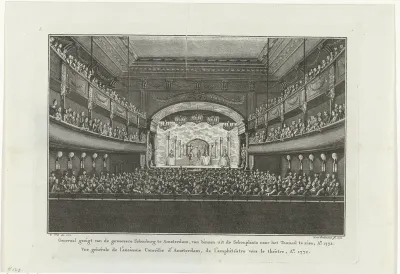 Interieur van de schouwburg te Amsterdam