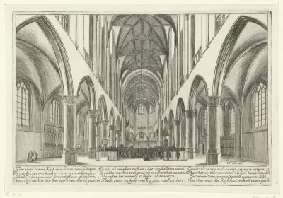 Interieur van de Sint-Bavokerk te Haarlem