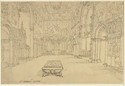 Interieur van de Sint-Jan in Lateranen te Rome