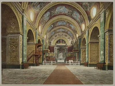 Interieur van de Sint-Janscokathedraal in Valletta