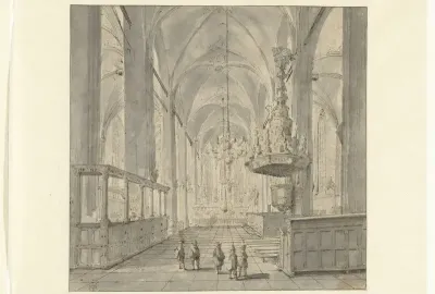 Interieur van de Sint-Michaëlskerk te Zwolle