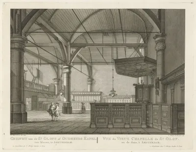 Interieur van de Sint Olofskapel te Amsterdam