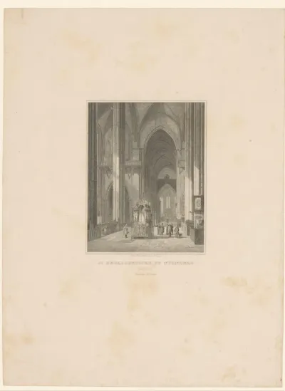 Interieur van de Sint-Sebalduskerk in Neurenberg