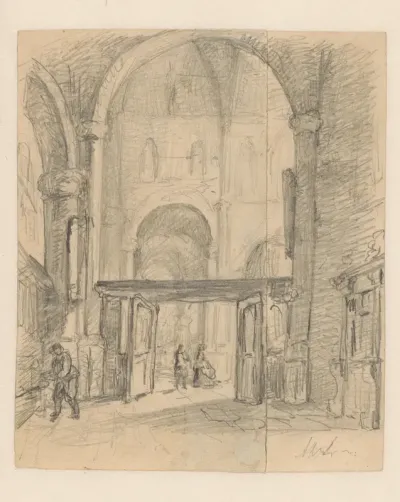 Interieur van de St.-Eusebiuskerk te Arnhem