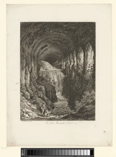 Interieur van de Villa Mecenate ruïne in Tivoli