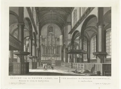 Interieur van de Westerkerk te Amsterdam