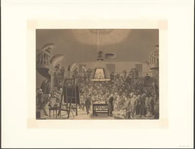 Interieur van de Zaal der Natuurkunde in Felix Meritis