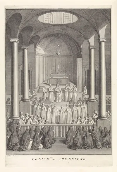Interieur van een Armeens-apostolische kerk