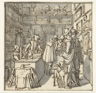 Interieur van een boekhandel
