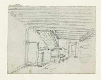 Interieur van een boerderij
