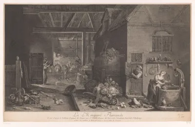 Interieur van een boerderij