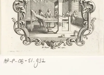 Interieur van een drukkerij