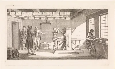 Interieur van een drukkerij