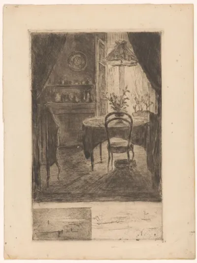 Interieur van een huiskamer