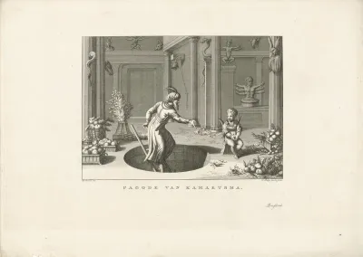 Interieur van een Indiase tempel