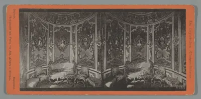 Interieur van een kabinet van het Slot Linderhof te Ettal