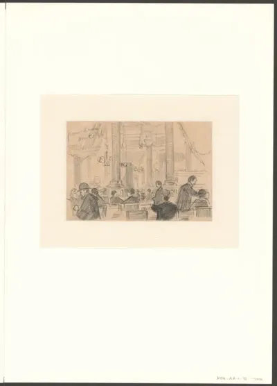 Interieur van een kamer in het Nederlandsch Panopticum