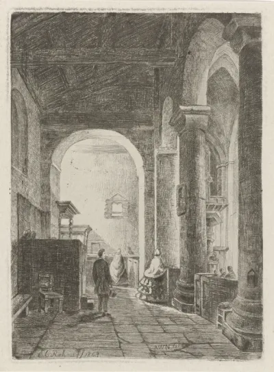 Interieur van een kerk